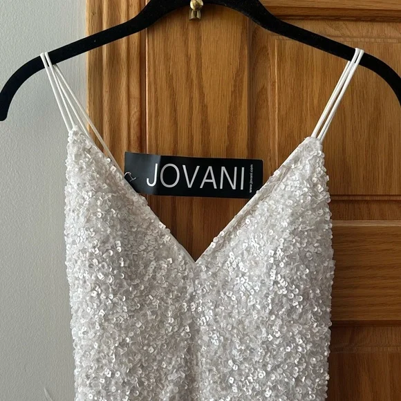 Jovani Beaded Fringe Dress - Picture 5 of 16